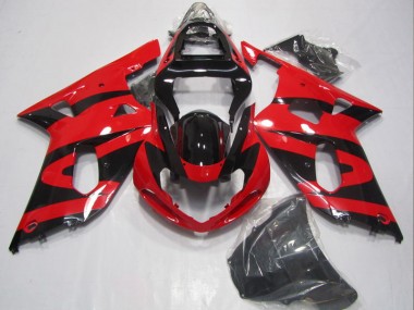 2001-2003 Black Red Suzuki GSXR600 Motorbike Fairing UK