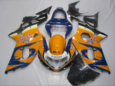 2001-2003 Blue Orange Corona Extra Suzuki GSXR600 Bike Fairing UK