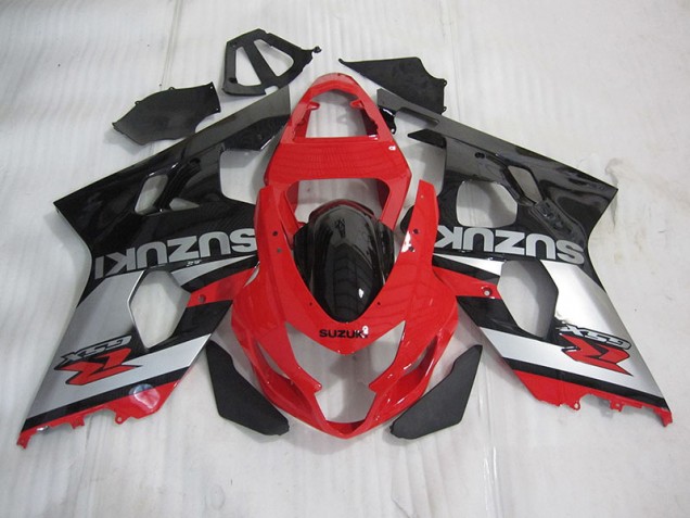 2004-2005 Red Black Silver Suzuki GSXR600 Motorcyle Fairings UK