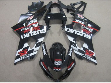 2004-2005 Black Red Telefumia Movistar Suzuki GSXR600 Motorbike Fairing UK