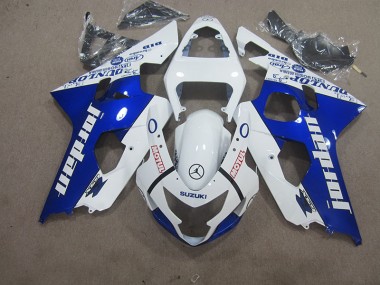 2004-2005 White Blue Motul Suzuki GSXR600 Motorbike Fairing UK