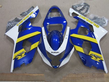 2004-2005 Blue White Yellow Suzuki GSXR600 Replacement Motorcycle Fairings UK