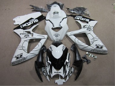 2006-2007 White Black Corona Extra Suzuki GSXR600 Motorcylce Fairings UK