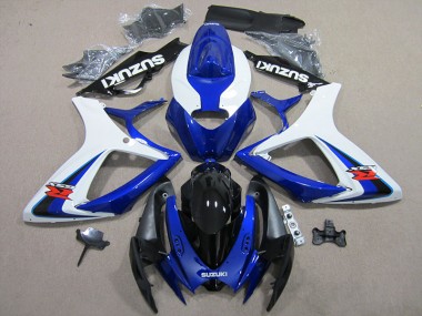 2006-2007 Blue White Suzuki GSXR600 Motorbike Fairings UK