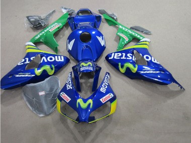 2006-2007 Blue Movistar Castrol Suzuki GSXR600 Motorcycle Fairing Kit UK