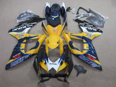 2008-2010 Blue Yellow Corona Extra Suzuki GSXR600 Motor Bike Fairings UK