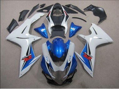 2011-2021 White Blue Suzuki GSXR600 Motorbike Fairing Kits UK