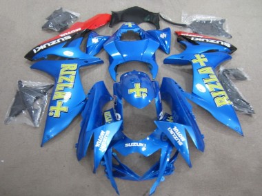 2011-2021 Blue Yellow Rizla Suzuki GSXR600 Motorcylce Fairings UK