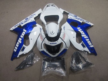 2001-2003 White Blue Motul Suzuki GSXR750 Motorcycle Fairing Kit UK