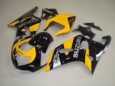 2001-2003 Yellow Black Suzuki GSXR750 Bike Fairing UK