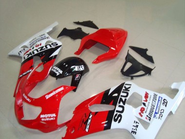 2001-2003 Red White Motul Suzuki GSXR750 Motorcycle Replacement Fairings UK