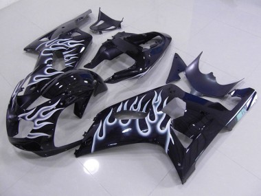 2001-2003 Blue White Flame Suzuki GSXR750 Motor Fairings UK