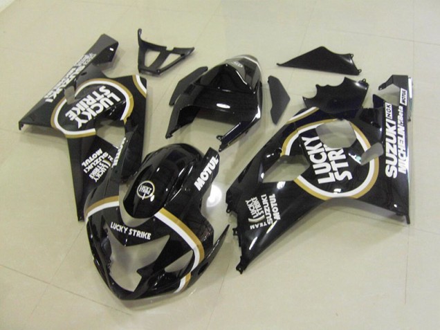 2004-2005 Black White Lucky Strike Motul Suzuki GSXR750 Motorcycle Fairing UK