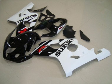 2004-2005 Black White Suzuki GSXR750 Bike Fairings UK