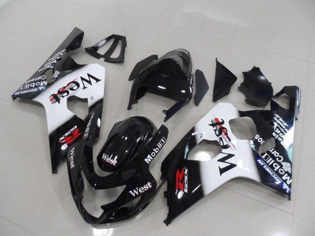 2004-2005 Black West Suzuki GSXR750 Bike Fairing Kit UK