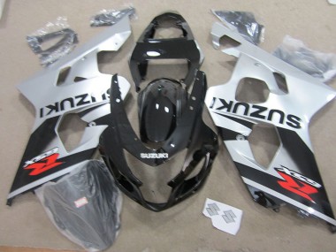 2004-2005 Black White Suzuki GSXR750 Motorbike Fairing Kits UK