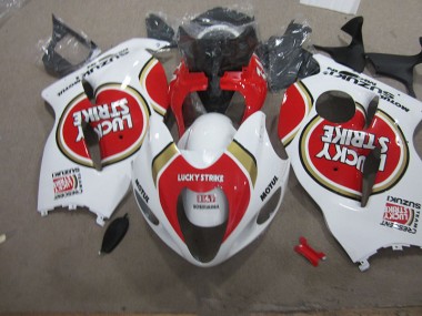 1996-2007 White Lucky Strike Motul Suzuki GSXR1300 Hayabusa Motorcycle Fairings Kit UK