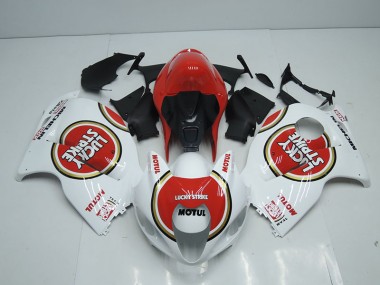 1996-2007 White Red Lucky Strike Motul Suzuki GSXR1300 Hayabusa Replacement Motorcycle Fairings UK