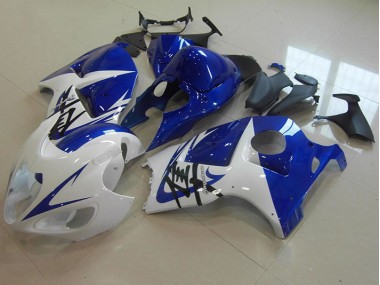 1996-2007 Blue White Suzuki GSXR1300 Hayabusa Moto Fairings UK