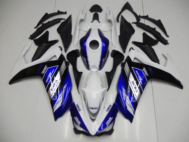 2015-2022 Blue White Yamaha YZF R3 Motorcycle Fairing UK