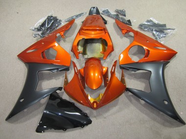 2003-2005 Orange Black Yamaha YZF R6 Motorbike Fairing Kits UK