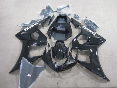 2003-2005 Black White Decal Yamaha YZF R6 Motorcycle Fairings Kit UK