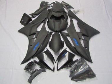 2006-2007 Black Blue Decal Yamaha YZF R6 Motorcycle Fairings Kit UK