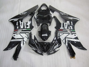 2006-2007 Black White Motul Fiat Yamaha YZF R6 Motorcycle Fairings UK