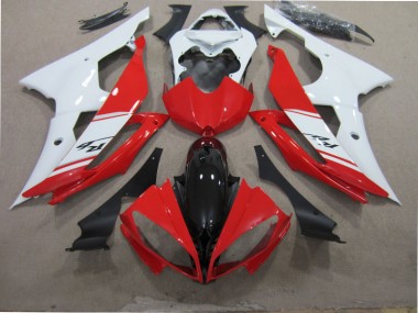 2008-2016 Red White Black Yamaha YZF R6 Motorcycle Fairing Kit UK