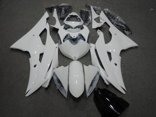 2008-2016 White Yamaha YZF R6 Motorcyle Fairings UK